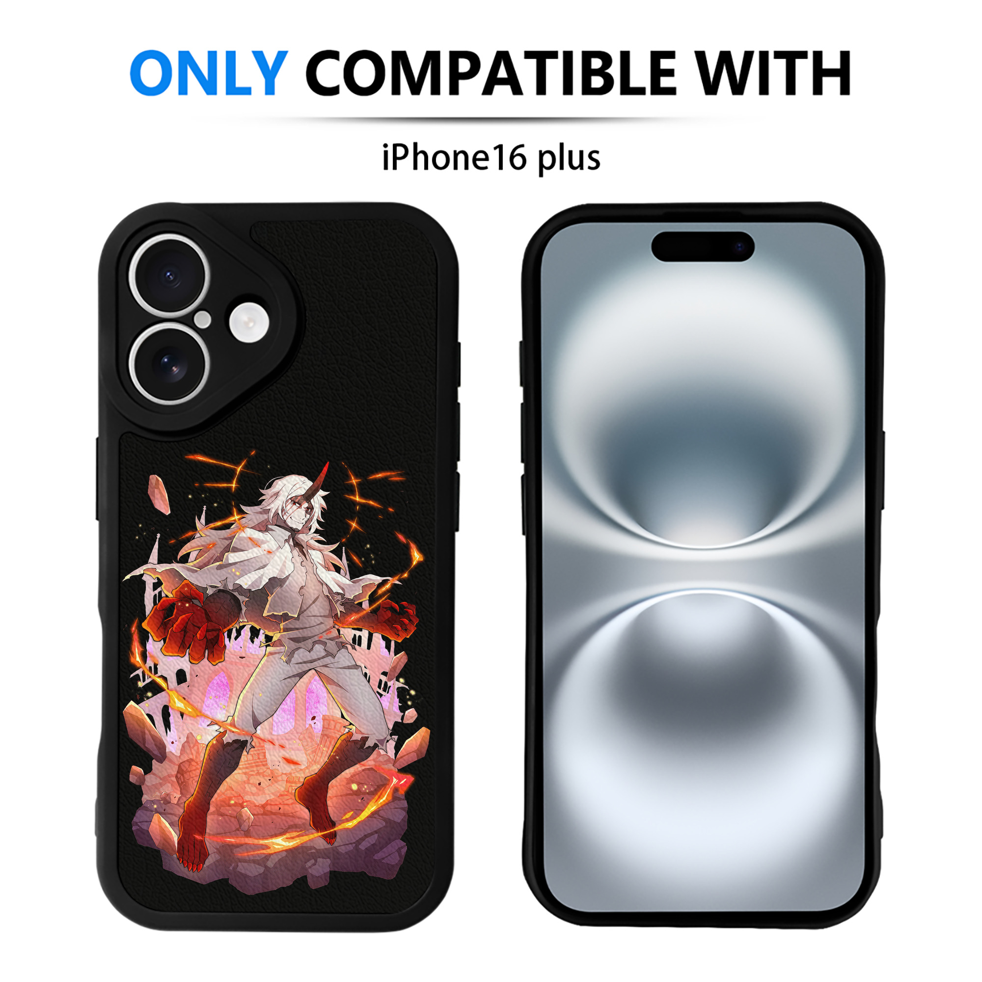 （画像用） 文豪ストレイドッグス Bungo Stray Dogs 【iPhone 16シリーズ対応】シリコンスマホケース（レザー調） 材質：シリコン
